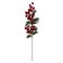 Christmas Decoration Berry Leaf Red 60cm