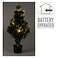 Battery Operated Fiber Optic Christmas Tree with Lights Warm White