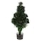 Battery Operated Fiber Optic Christmas Tree with Lights Warm White