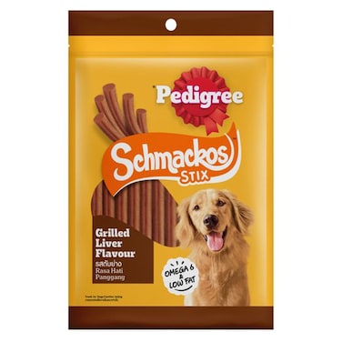 Pedigree Schmackos Stix Grilled Liver Flavour Treats for Dog, 70g