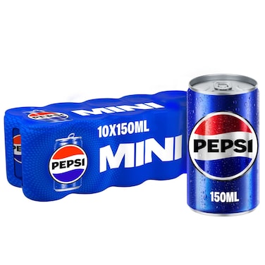 Pepsi Cola Cans 150ml Pack of 10