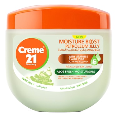 Creme 21 Aloe Fresh Moisturising Petroleum Jelly with Vitamin E and Aloe Vera 300ml