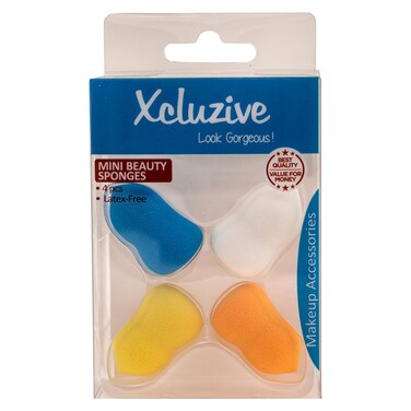 Xcluzive Latex-Free Mini Beauty Sponges Pack of 4