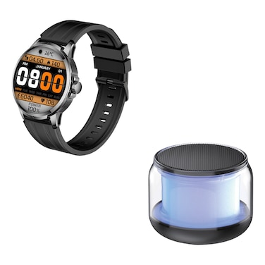 TotuLife Active 4 Smartwatch Gun Metal with Bluetooth Speaker