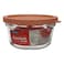 Glasslock Range Cook Round Shaped Container with Silicone Cover 350ml