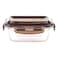 Komax Glass Look Rectangle Shaped Food Storage Container 160ml