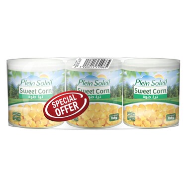 بلين سوليه ذرة حلوة 185 غرام حزمة من 3