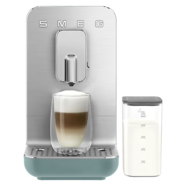 Smeg Automatic Espresso Coffee Machine BCC13EGMUK, 1350 W, 1.4 L, Emerald Green, Plastic, Easy Cleaning Function