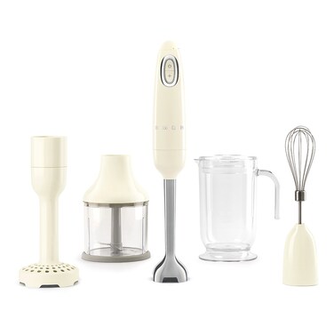 Smeg Hand Blender HBF22CRUK, 700 W, Anti Slip Handle, Cream