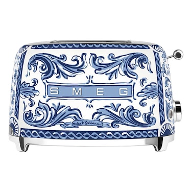 Smeg Blu Mediterraneo 2-Slice Toaster TSF01DGBUK Decorated Special