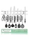 Eco Kitchen Magnetic Knife Holder for Wall - Stainless Steel Knife Magnetic Strip 18 Inch - Wall Knife Magnet Bar Rack With Hooks