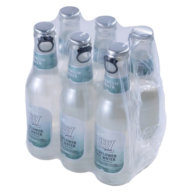 فريز كريستال خلاط كوكتيل ماء تونيك بنكهة زهرة البيلسان 200 ملل، حزمة من 6