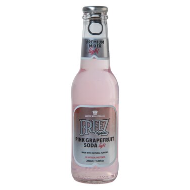 فريز كريستال خلاط كوكتيل خفيف مشروب غازي بنكهة الليمون الهندي الوردي 200 ملل