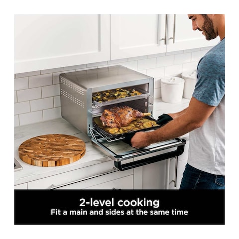 Ninja Foodi-10-in-1-XL Pro Air Fry Oven DT200ME Black And Stainless Steel 29L