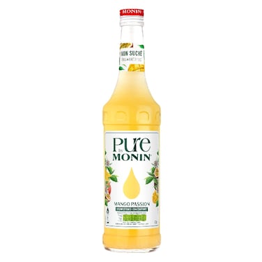 Monin Pure Mango Passionfruit Unsweetened Concentrate, 700ml
