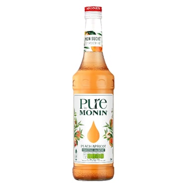 Monin Pure Peach Apricot Unsweetened Concentrate, 700ml