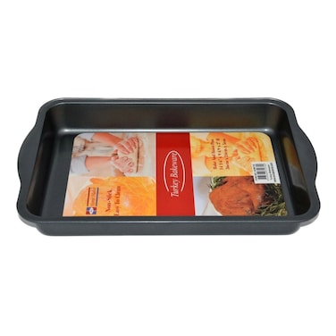 Home Maker Round Bake and Roast Pan with Handle 36x24x5cm