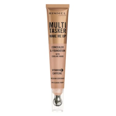 Rimmel London Multi-Tasker Wake Me Up Concealer And Foundation With Cooling Wand, 045 Classic Ivory