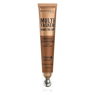 Rimmel London Multi-Tasker Wake Me Up Concealer And Foundation With Cooling Wand, 110 Coconut