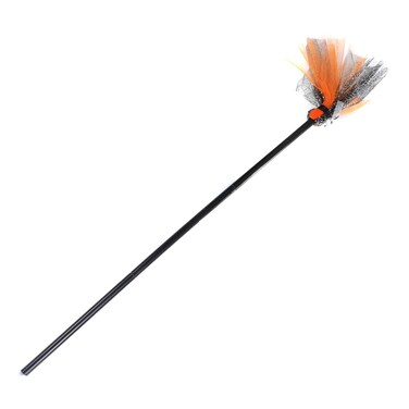 Halloween Witch Broom With Spider