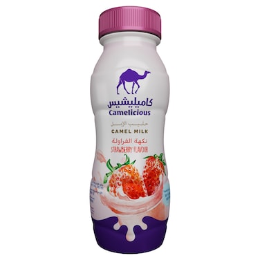 Camelicious Strawberry Camel Milk, 210ml