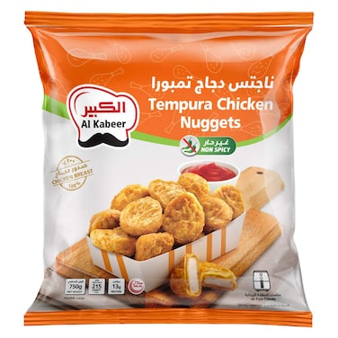 Al Kabeer Tempura Chicken Nuggets, 750g