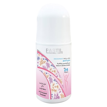 Pastil Anti-Perspirant Deodorant Roll-on Blends of Jasmine and Vanilla 60ml