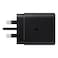 سامسونج محول طاقة  مع كابل شحن ومزامنة بيانات USB-C إلى USB-C أسود 45 واط