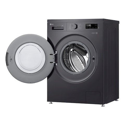 LG Front Loading Washing Machine F2Y1TYP6J Black 8kg