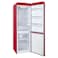 Hoover Bottom Mount Retro Style Refrigerator HBR-M300-RR Red 300L