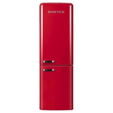 Hoover Bottom Mount Retro Style Refrigerator HBR-M300-RR Red 300L