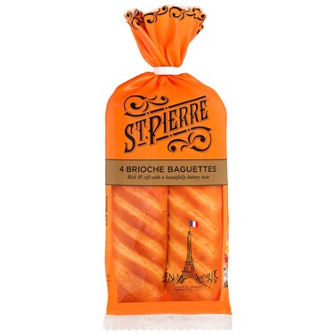St Pierre Soft Brioche Baguettes, 340g
