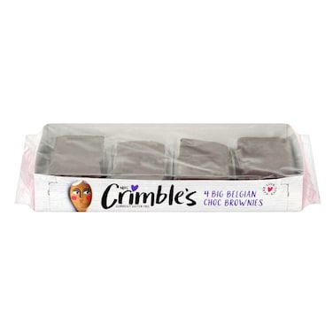 Mrs Crimbles Big Belgian Choc Brownies 4 Brownies, 190g