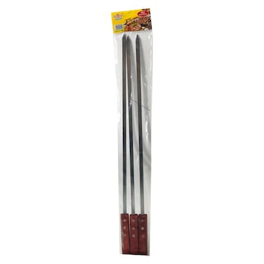 Xinwan Stainless Steel Barbeque Skewers with Wooden Handle