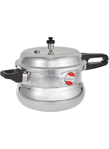 Tuffware Hard Anodized Outer Lid Handi Pressure Cooker, Black, 6.5Litre