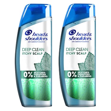 Head &amp; Shoulders Deep Clean Itchy Scalp Shampoo 400ml Pack of 2