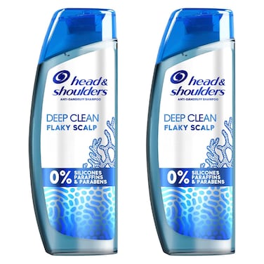 Head &amp; Shoulders Deep Clean Flaky Scalp Shampoo 400ml Pack of 2