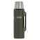 Thermos Stainless Steel Vacuum Bottle Green 1.2L