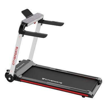 سيتي سبورتس جهاز المشي بقوة   2 أحصنة 100 الوزن الأقصى 1-15 كم/ساعة رمادي