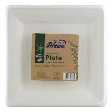 دريم باغاس طبق مربع الشكل 10 بوصة 10 قطع