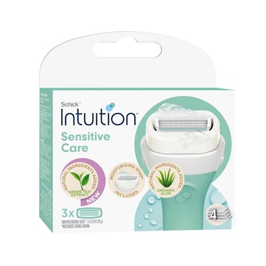Schick Intuition Sensitive Care Cartridge Refill Pack of 3