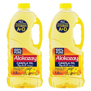 Alokozay Canola Oil 1.5L Pack of 2
