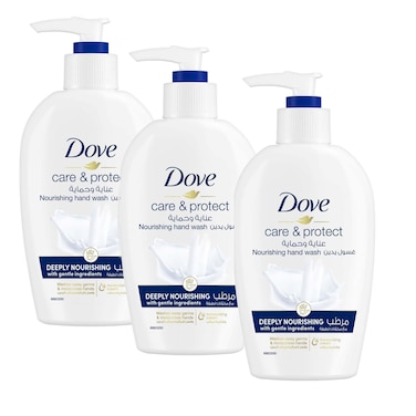 Dove Care &amp; Protect Moisturising Hand Wash Original 500ml Pack of 3
