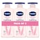 Vaseline Body Lotion, Even Tone Daily Brightening 400ml Pack of 3