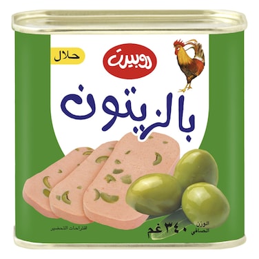 Robert Chicken Luncheon Meat with Olives, 340g
