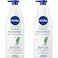 NIVEA Body Lotion Hydration, Moisturizing Aloe Vera, Normal to Dry Skin 400ml Pack of 2