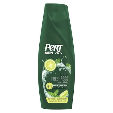 Pert Plus Cool Freshness 4-in-1 Wash With Mint Extract And Bergamot Scent For Men 360ml