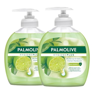 Palmolive Hygiene Plus Kitchen Liquid Handwash Soap with Lime Extract 300ml Pack of 2