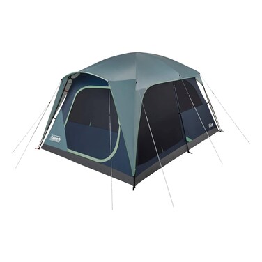 كولمان سكاي لودج خيمة تخييم فورية - أزرق 8 أشخاص 12 × 9.5 × 6.5 قدم