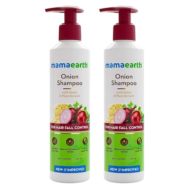 Mamaearth Onion Shampoo With Onion And Plant Keratin 250ml Pack of 2